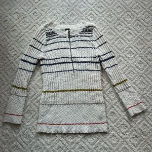 Free People Striped fitted sweater